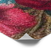 フローラデライトブリティッシュショートヘア猫可愛い子猫 ポスター (角)