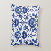 フローラデルフトブルー アクセントクッション (裏面(縦))