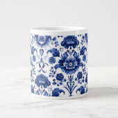 フローラデルフトブルー ジャンボコーヒーマグカップ (正面)