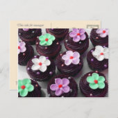 フローラトッピングのカップケーキ ポストカード (正面/裏面)