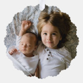 フローラトナリーピンククリスマスオーナメントカード オーナメントカード (裏面)