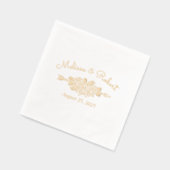 フローラトバルアローバラ結婚ズ 箔ナプキン (左)