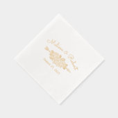 フローラトバルアローバラ結婚ズ 箔ナプキン (右)