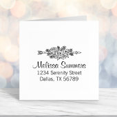 フローラトライバルアロー、バラ花ポスアドレス3 セルフインキングスタンプ