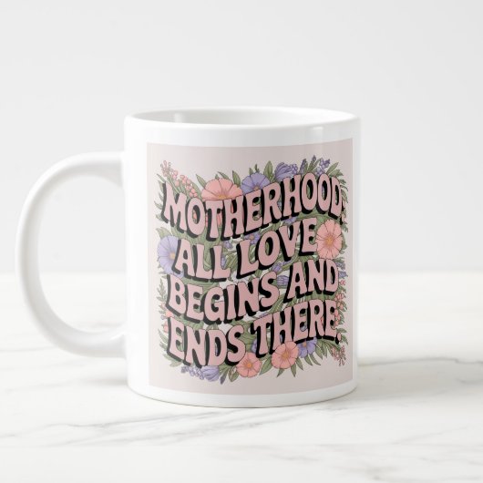 フローラトリビュート:母性評価セラミック ジャンボコーヒーマグカップ (左)