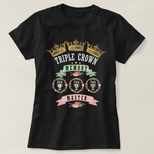 フローラトリプルクラウンCC会話メモリマスター Tシャツ (デザイン正面)