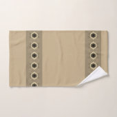 フローラトリムパターン（の模様が）ある バスタオルセット (ハンドタオル)