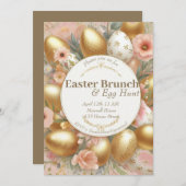 フローラトレンディーイースターブランチ&卵狩り招待 招待状 (正面/裏面)