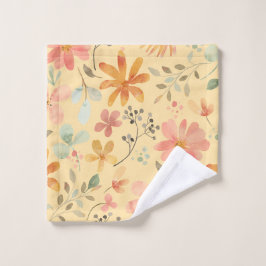 フローラトレンディー印刷洗浄布 ウォッシュタオル