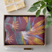 フローラトロピカルパラダイスレッドハワイアンデクページ 薄葉紙 (ギフト)