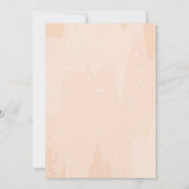 フローラトロピカルピンク赤面ベビーシャワー招待状 招待状 (裏面)