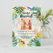 フローラトロピックスたった今結婚しました発表披露宴 招待状 (スタンド正面)