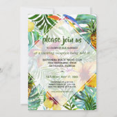 フローラトロピックスたった今結婚しました発表披露宴 招待状 (裏面)