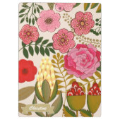 フローラトロピッ絵を描クアートパーソナライズされた クリップボード (裏面)