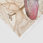 フローラトンボのステンドグラス暖かい白っぽい色 薄葉紙 (詳細)