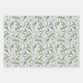 フローラトンボ葉イシダ類の贈り物 ラッピングペーパーシート (正面2)