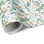 フローラトンボ葉イシダ類の贈り物 ラッピングペーパー (ロールコーナー)