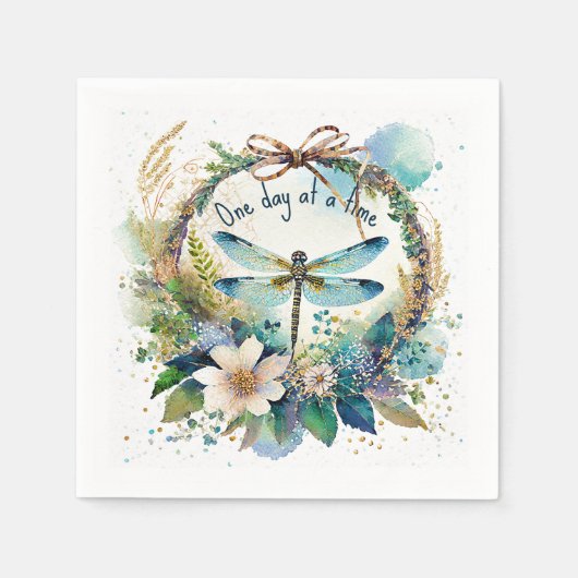 フローラトンボ スタンダードカクテルナプキン (正面)