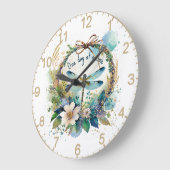 フローラトンボ ラージ壁時計 (傾斜)