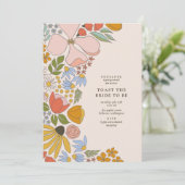 フローラトースト花嫁カクテルアワーシャワー 招待状 (スタンド正面)