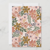 フローラトースト花嫁カクテルアワーシャワー 招待状 (裏面)