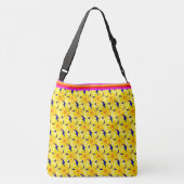 フローラトート – ダンサー – ハイビスカスフラワー クロスボディバッグ (裏面)