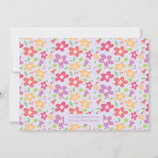 フローラトーラバルミツワー招待状 招待状 (裏面)