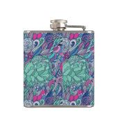 フローラドカラフルッドルパターン フラスク (裏面)