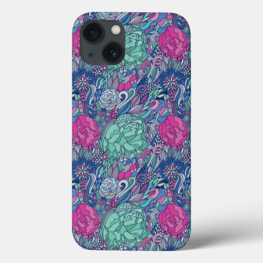 フローラドカラフルッドルパターン Case-Mate iPhoneケース (裏面)