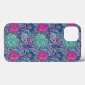 フローラドカラフルッドルパターン Case-Mate iPhoneケース (裏面 (横))