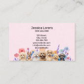 フローラドッグシッターPETトリマー獣医パピー 名刺 (裏面)