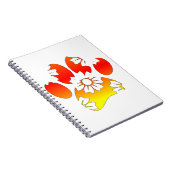 フローラドッグポープリント ノートブック (右側)