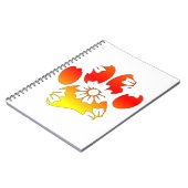 フローラドッグポープリント ノートブック (左側)