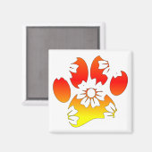 フローラドッグポープリント マグネット (正面/裏面)