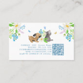 フローラドッグ&キャットペットケアサービスグルーミングホワイト 名刺 (裏面)