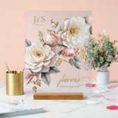 フローラドラマ結婚式の引き出物曇りID1022 アクリルサイン (ウェディング)