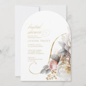 フローラドラ結婚マのブライダルシャワーアーチID1022 招待状 (正面)