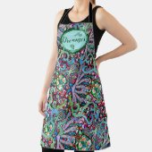 フローラドリーマカラフルーの珍しい夏のパターン エプロン (インサイチュ)