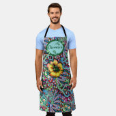 フローラドリーマカラフルーの異常な夏パターンAp エプロン (着用した状態)