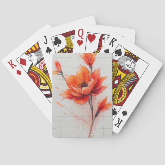 フローラドリームデザインアエレガントート トランプ (裏面)