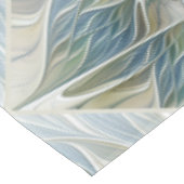 フローラドリームパターン抽象芸術ブルーカーキフラクタル テーブルクロス (アングル)