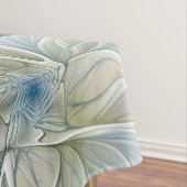 フローラドリームパターン抽象芸術ブルーカーキフラクタル テーブルクロス (インサイチュ)