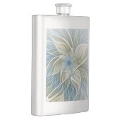 フローラドリームパターン抽象芸術ブルーカーキフラクタル フラスク (右)