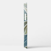 フローラドリームパターン抽象芸術ブルーカーキフラクタル Case-Mate iPhoneケース (裏面 / 右)