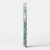 フローラドリームパターン抽象芸術ブルーカーキフラクタル Case-Mate iPhoneケース (裏面 / 右)