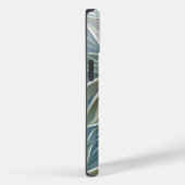 フローラドリームパターン抽象芸術ブルーカーキフラクタル Case-Mate iPhoneケース (裏面 / 右)