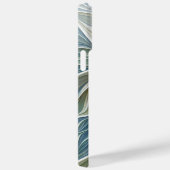 フローラドリームパターン抽象芸術ブルーカーキフラクタル Case-Mate iPhoneケース (裏面 / 右)