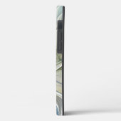 フローラドリームパターン抽象芸術ブルーカーキフラクタル Case-Mate iPhoneケース (裏面 / 左)