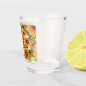 フローラドリームモダン、抽象芸術フラワーフラクタルアート ショットグラス (右)