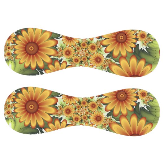 フローラドリームモダン、抽象芸術フラワーフラクタルアート ソフトボール (パネル)